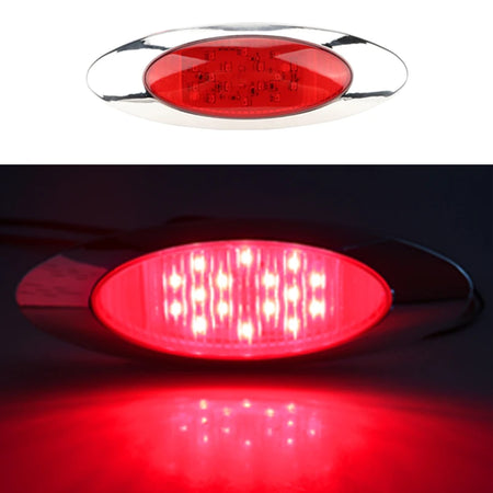 Kevanly 16 LED Clearance Light &ndash; Universal 24V Strobe Safety Marker Red / 1 piece