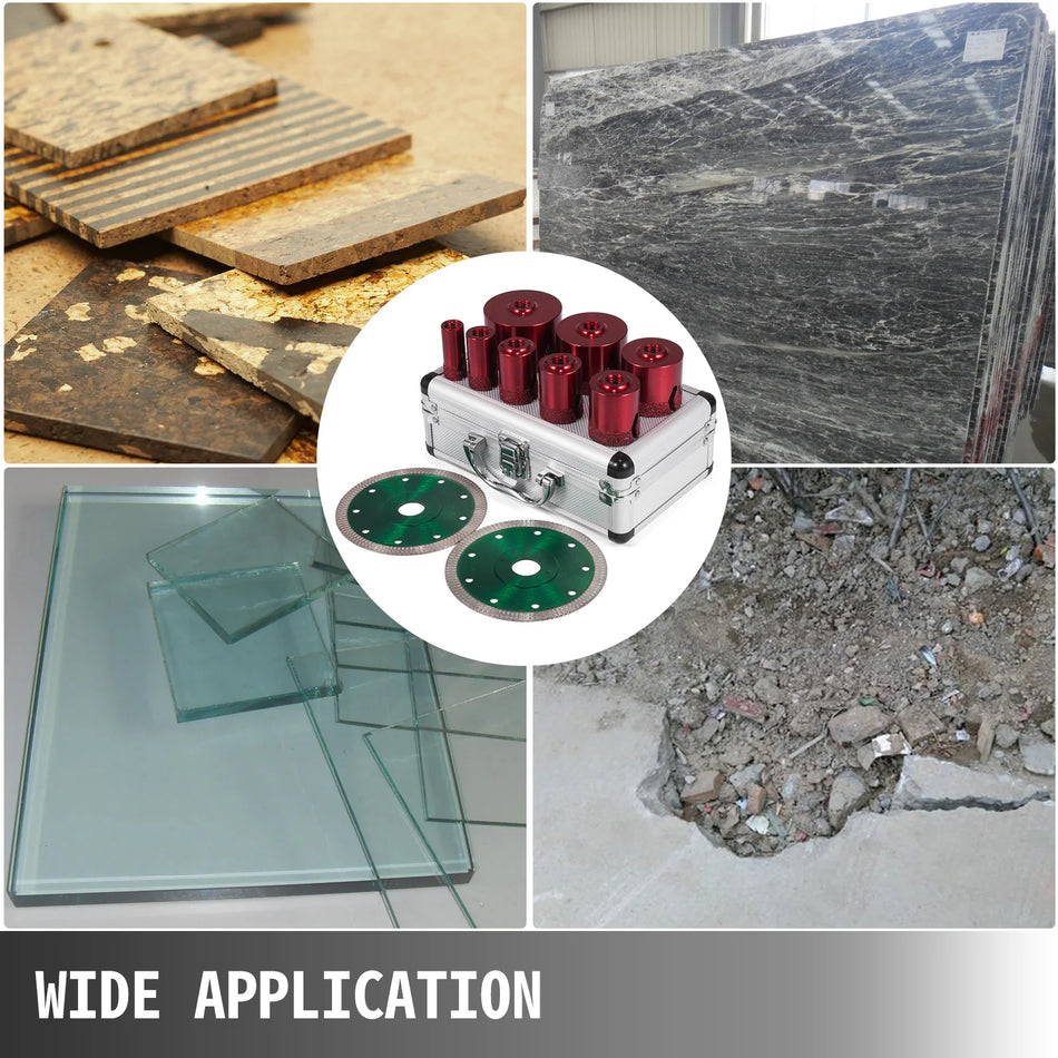 Diamandi auksaagide komplekt 8 kuni 10 tk M14 graniit, marmor, plaat