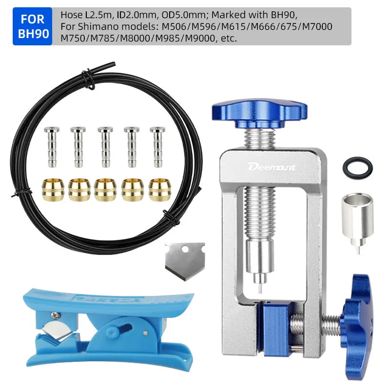 DEEMOUNT 2.5m Hydraulic Brake Hose Kit &ndash; High Pressure Resistance with Accurate Inserts D16 2.5M  B90P5 TL02 / CHINA