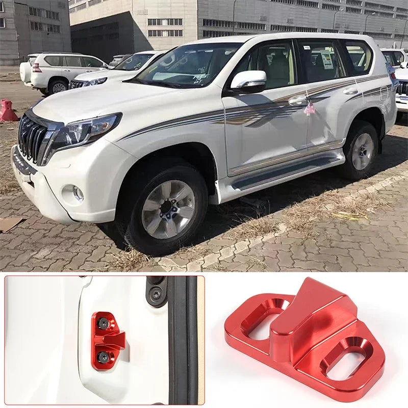 Zámok zadných dverí Toyota Land Cruiser Prado FJ150 z hliníkovej zliatiny so strieborným povrchom pre modely 2010-2017