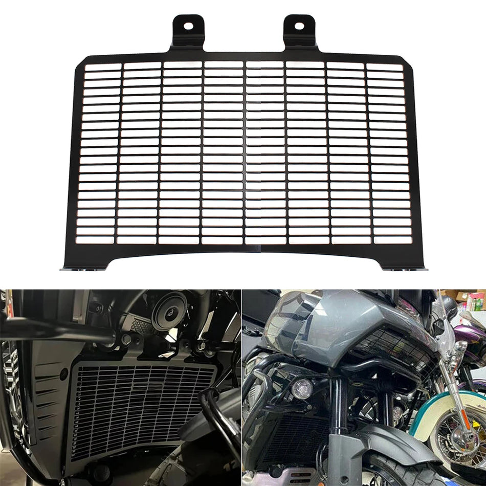 Black Radiator Guard Grille Cover &ndash; Maximum Protection for Harley Pan America 1250 Default Title
