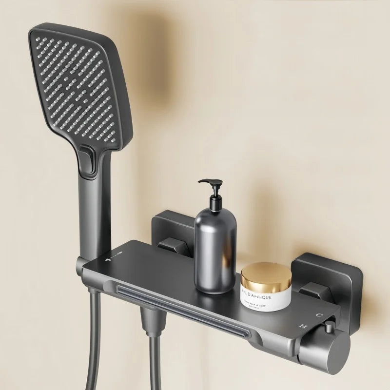 Vandfald Badekar Vandhane Sæt – Væghængt Messing Mixer