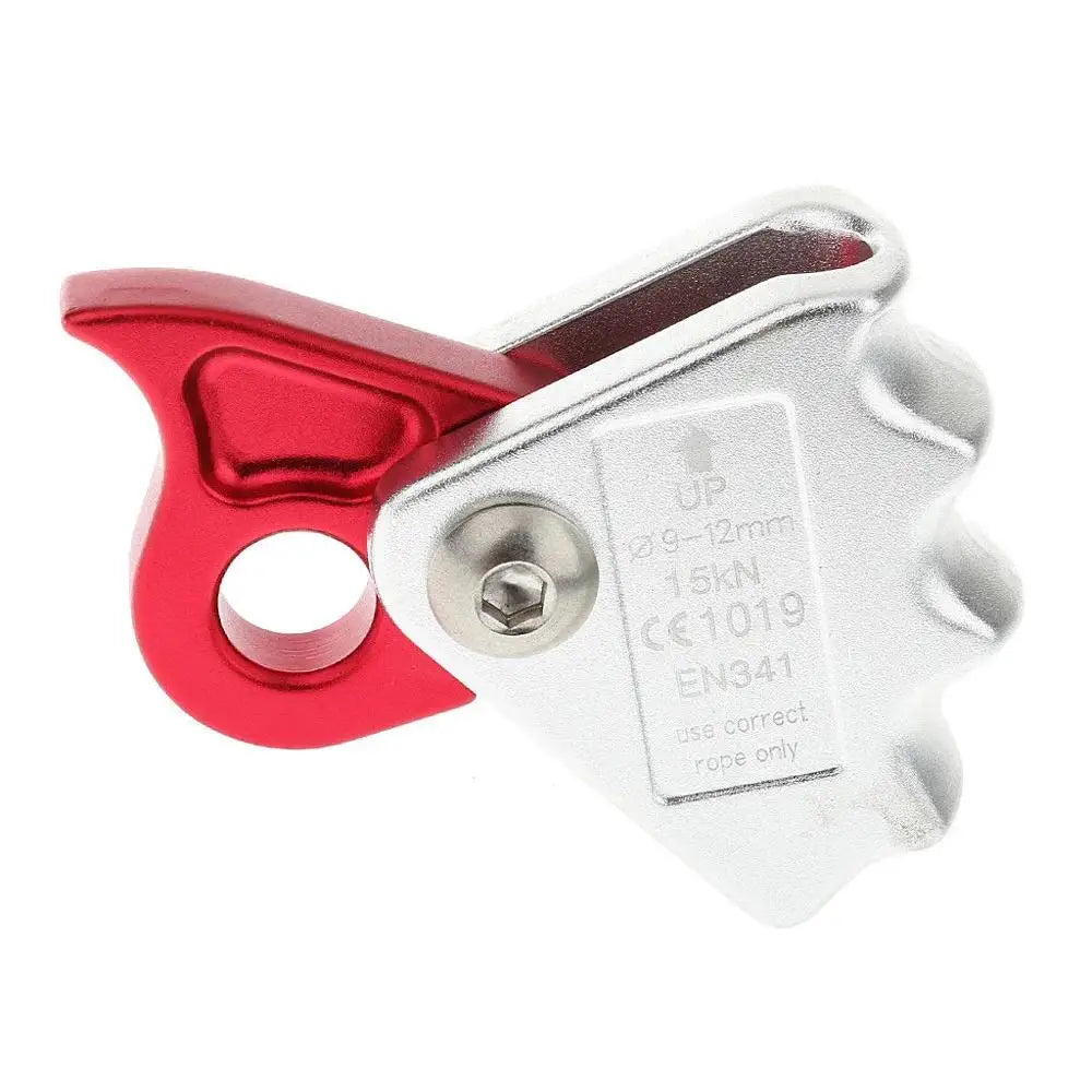 15KN Outdoor Rope Grab Arborist &ndash; Aviation Aluminum Build Red