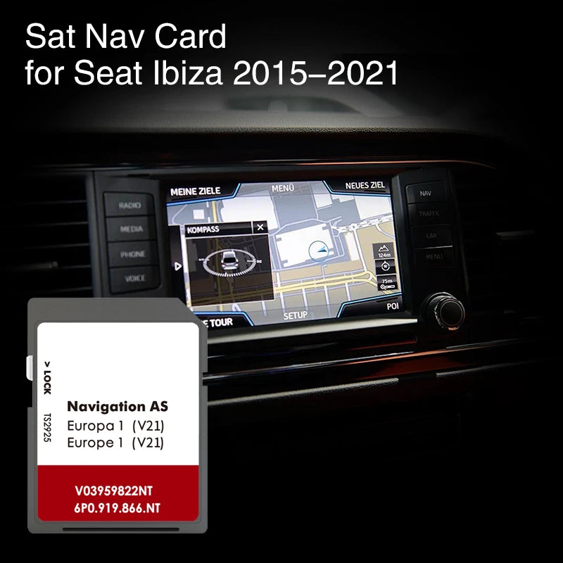 Seat Ibiza Navi System 2015-2021 32GB GPS - Europe Maps CHINA / Ibiza 2015-2021