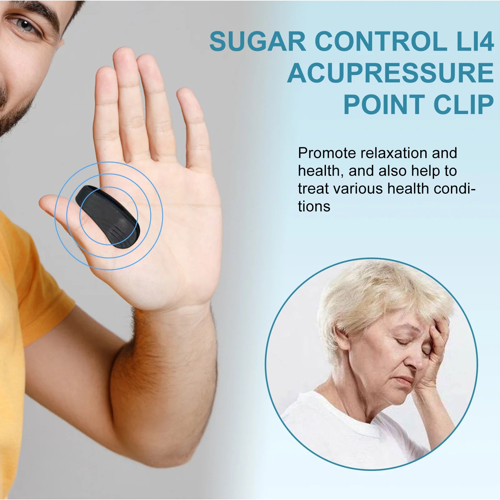 Sugar Control Acupressure Point Clip &ndash; Natural Blood Glucose Relief