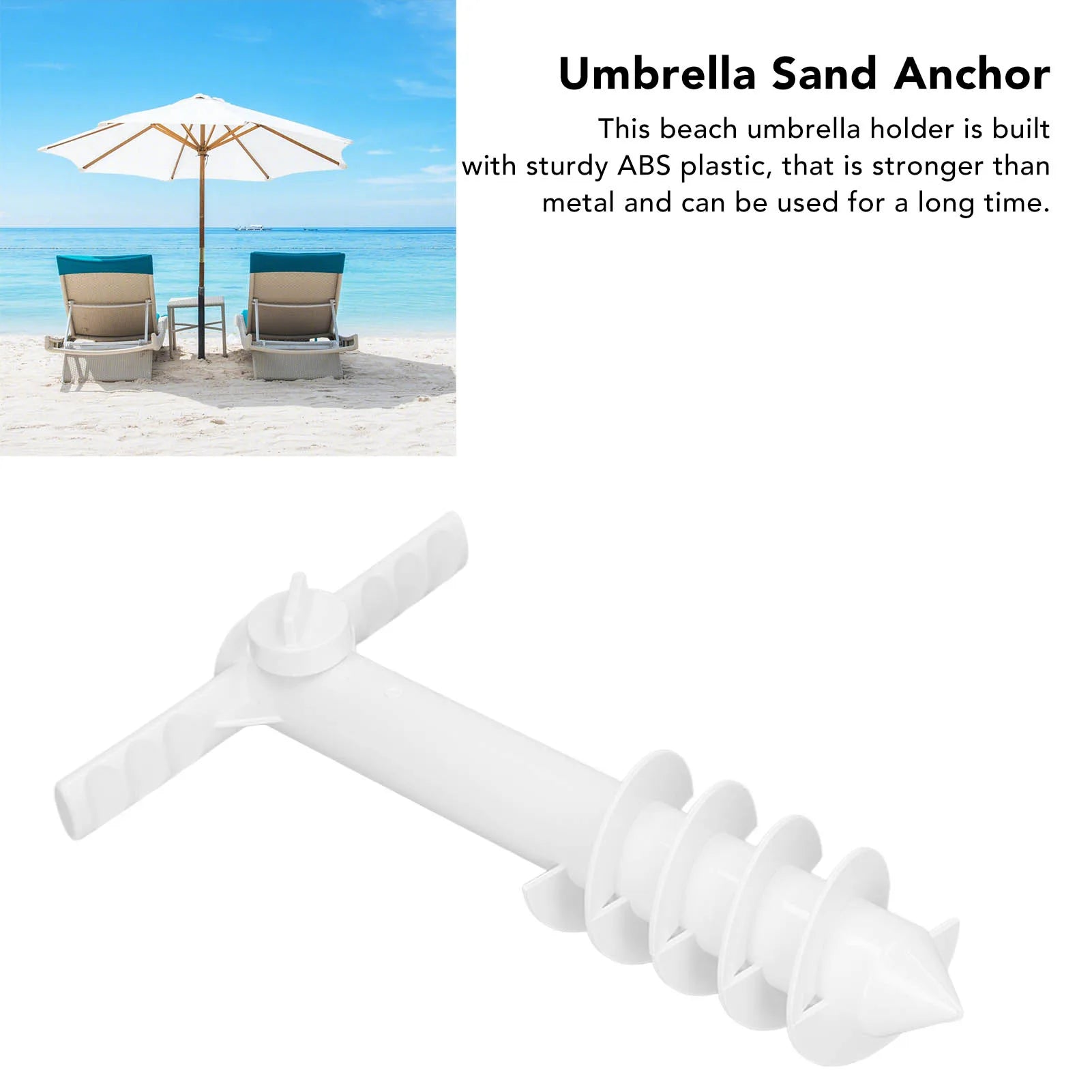 Beach Umbrella Sand Anchor Stand &ndash; Lightweight Design