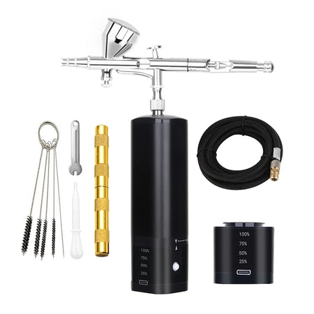 Portable Cordless Airbrush Mini Compressor Set - Noiseless D 2 / CHINA