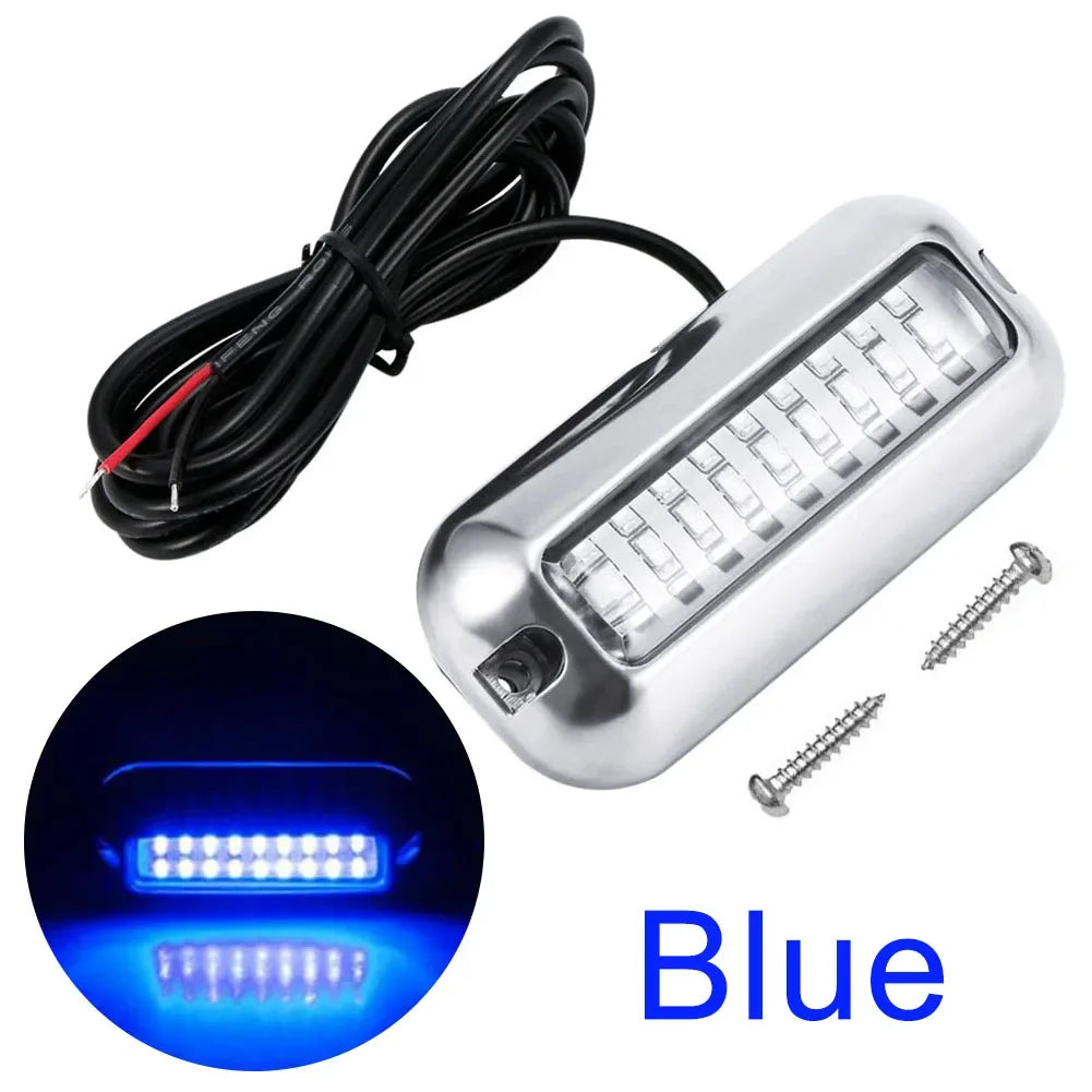 42LED Yacht Underwater Light &ndash; IP68 Waterproof 10-30V Blue  1Pcs