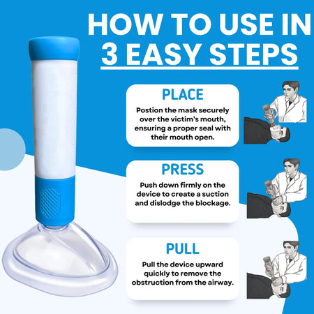 Anti Choking Rescue Device Kit - CPR Training Mask