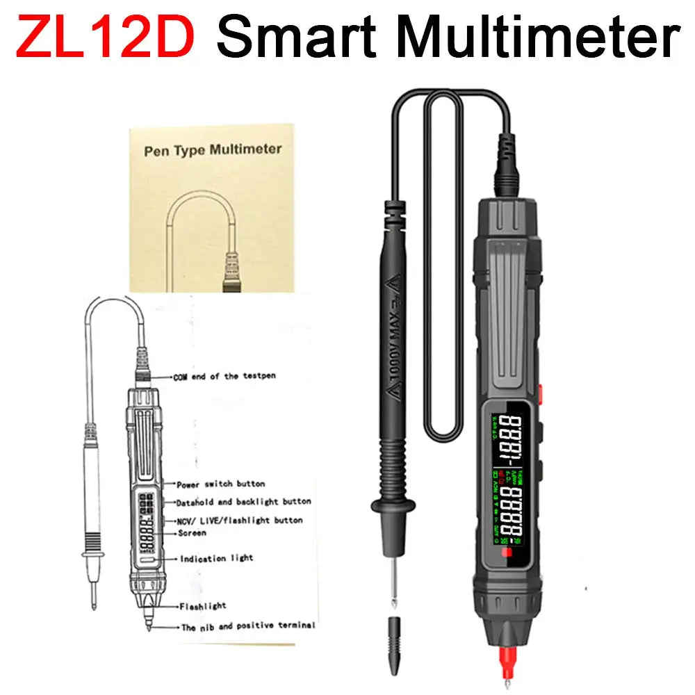 Kaemeasu Digital Multimeter NCV Non Contact Voltage Tester TASQ-12D / CHINA