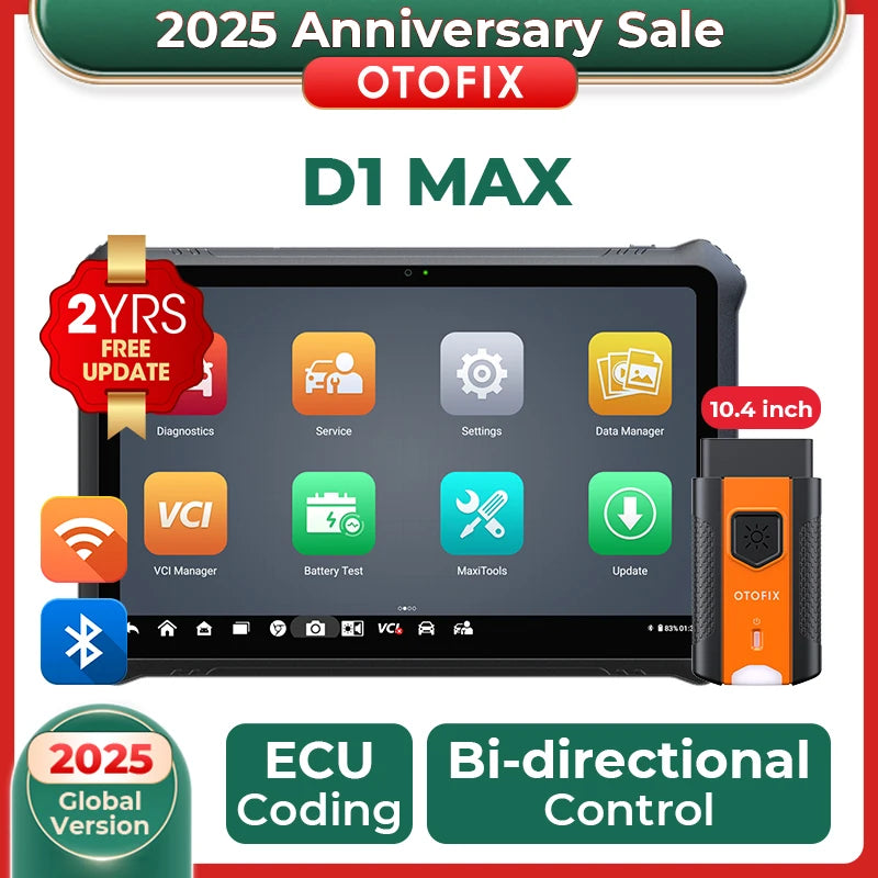 Herramienta de Diagnóstico Bidireccional Autel OTOFIX D1 Max con DoIP CANFD Actualizaciones de 2 Años