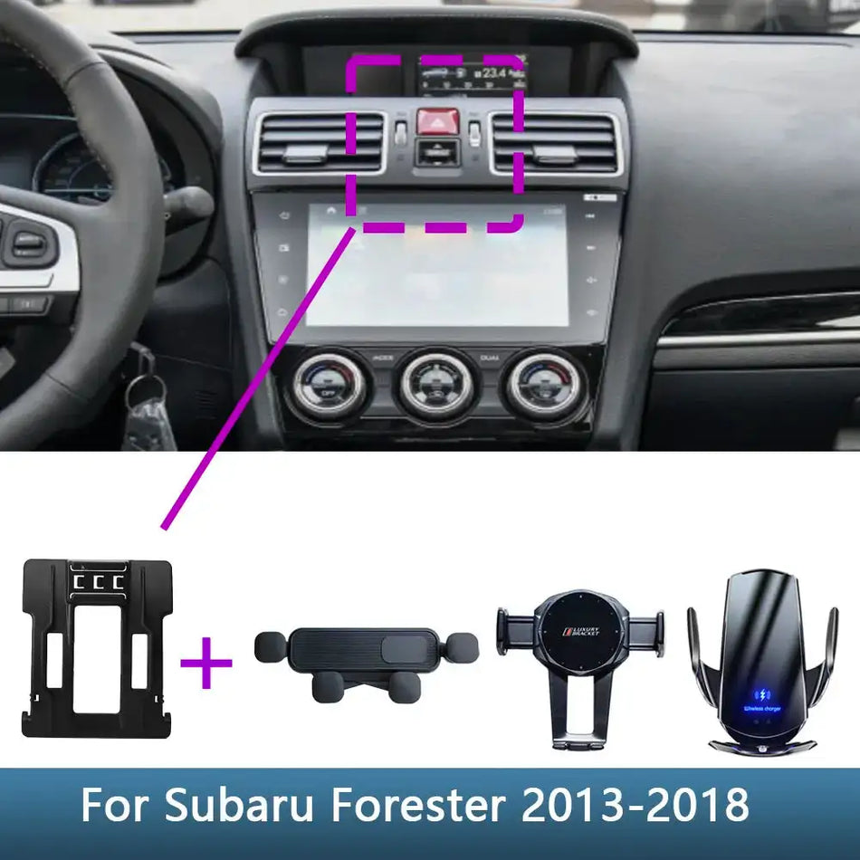 Subaru Forester 2013 to 2018 Wireless Car Phone Holder Base