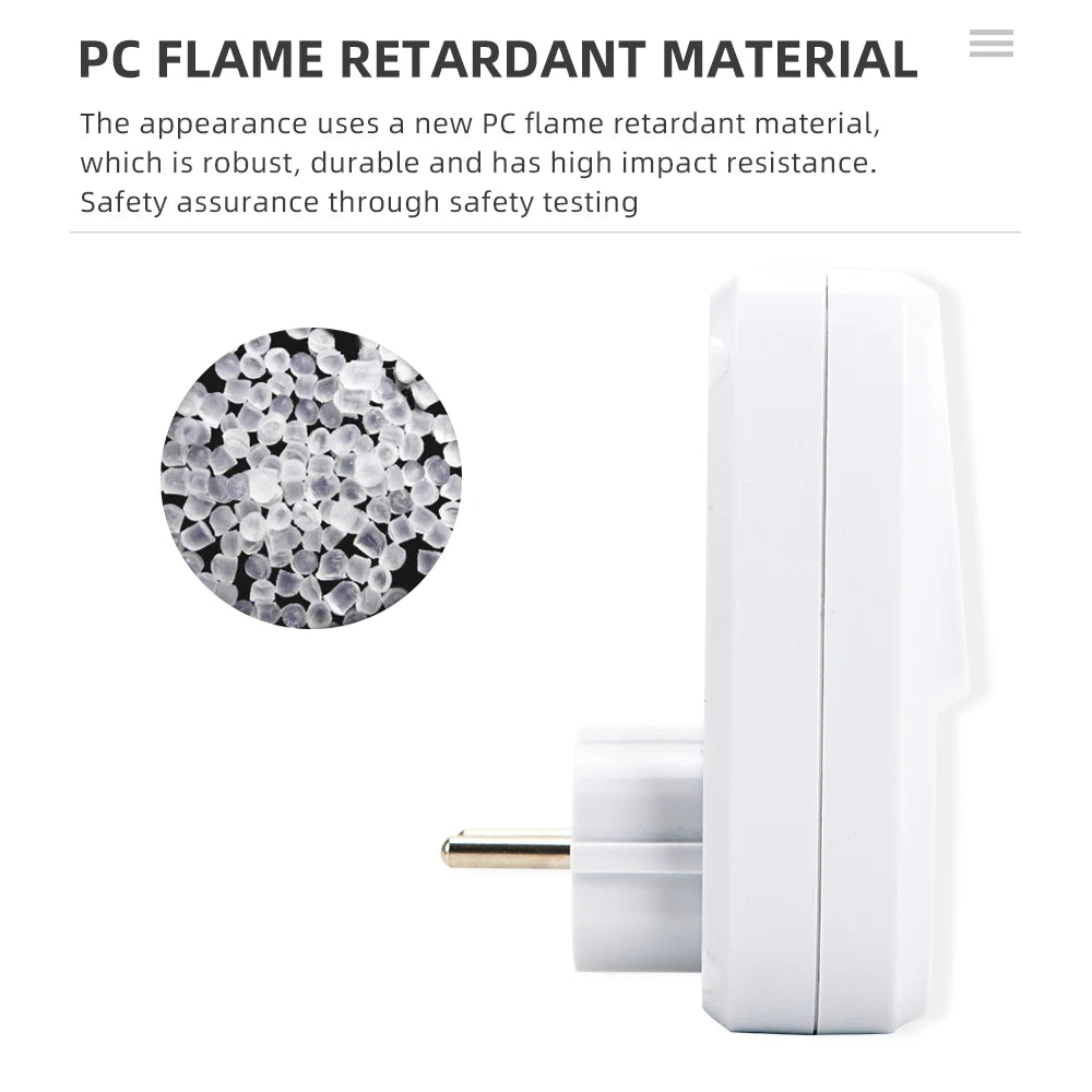 Power Meter Wattmeter LCD Energy Meter EU Plug &ndash; Digital