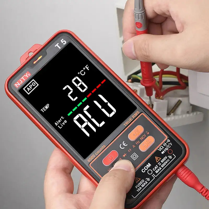 NJTY T1 Pocket Multimeter TrueRMS NCV 600V DC Tester