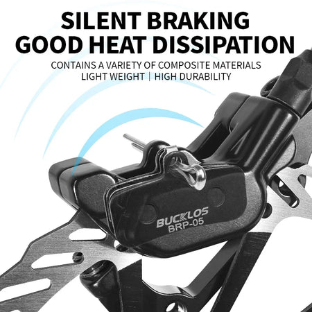 BUCKLOS Resin Disc Brake Pad Shimano D02S &ndash; Wear-Resistant