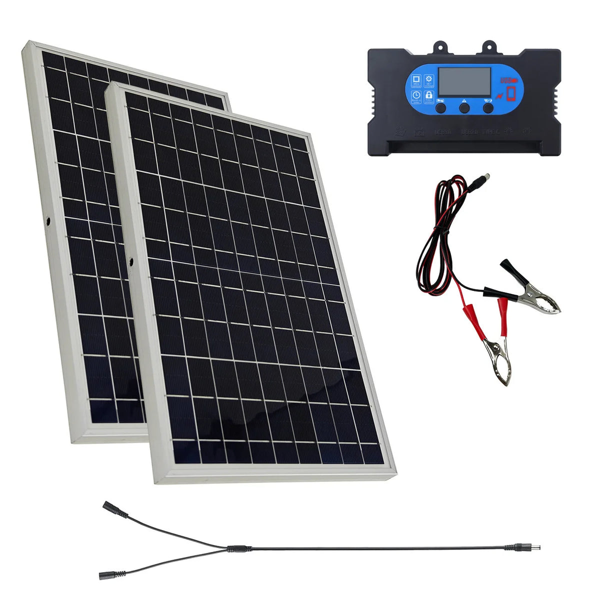EcoFlyPower 20W 18V Outdoor Solar Charger &ndash; High Efficiency Power for Camping and Travel