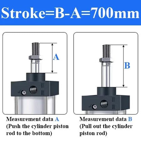 SC Bore 63mm Stroke 25-1000mm Pneumatic Cylinder &ndash; Durable Stroke 700mm / SC63 (Bore 63mm)