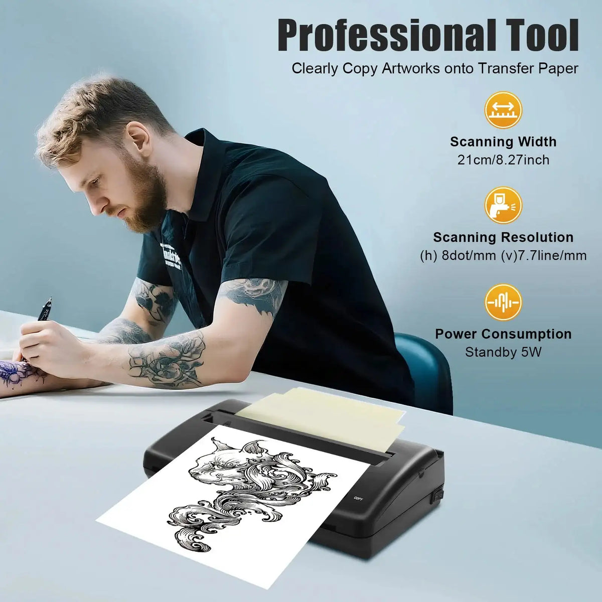Tattoo Stencil Printer &ndash; Portable DIY Transfer Copier