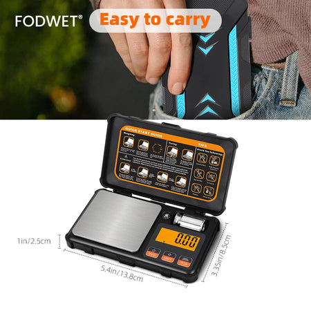 Precision Digital Pocket Scale with LCD Display - 200g Capacity