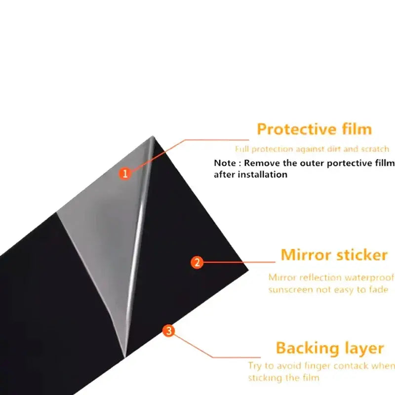 For Mazda 3 BK 2002-2007 B/C Pillar Post Stickers PC Window Middle Pillar Trim Decorative Car Exterior Protect Parts by InterCyprus Trading Ltd
