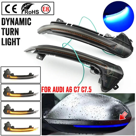 LED Dynamic Turn Signal Lights for Audi A6 C7 C7.5 4G S6 RS6 by InterCyprus Trading Ltd