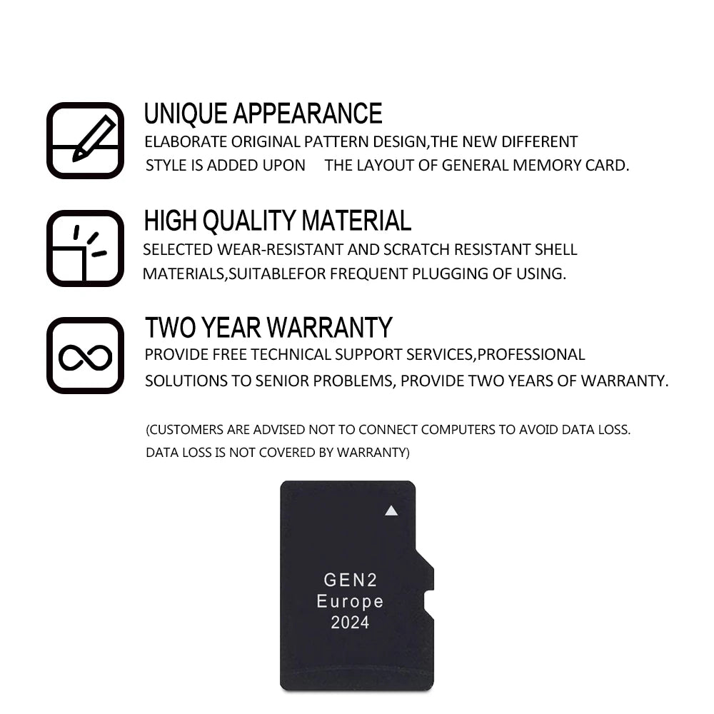 Memory TF Card Update 2024 For Subaru &ndash; EU UK Map Update