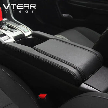 Vtear Car Armrest Cover Center Console Arm Rest Leather Anti-scratch Mat Protection Pad Accessory For Honda Civic 10th 2016-2021 by InterCyprus Trading Ltd