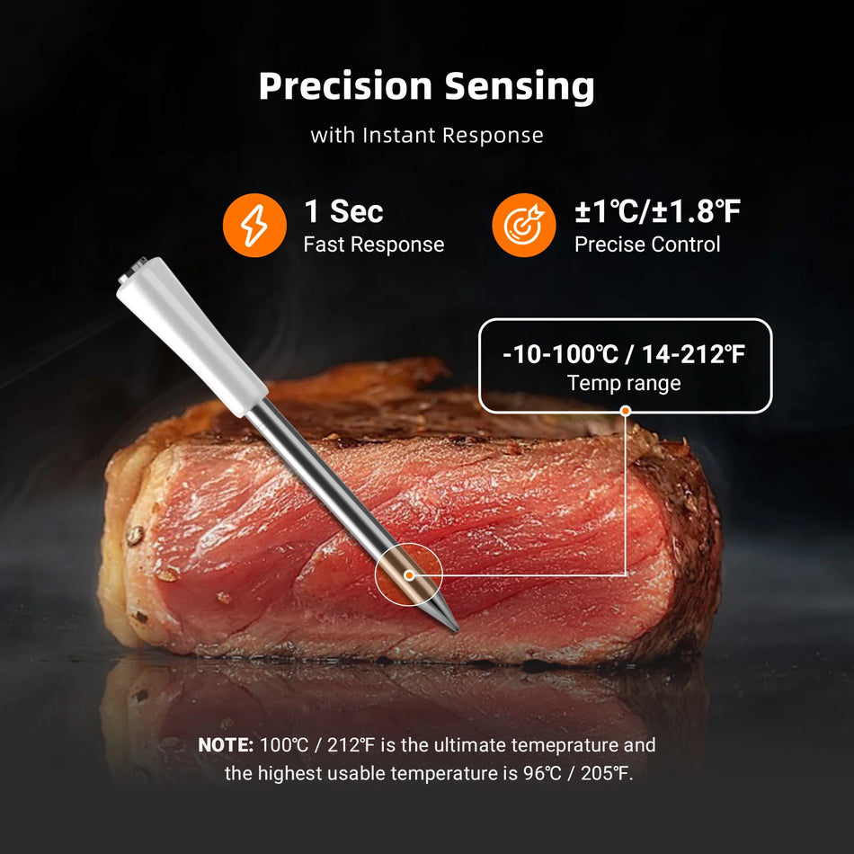INKBIRD INT-11I-B Mini Wireless Meat Thermometer &ndash; Fast Read