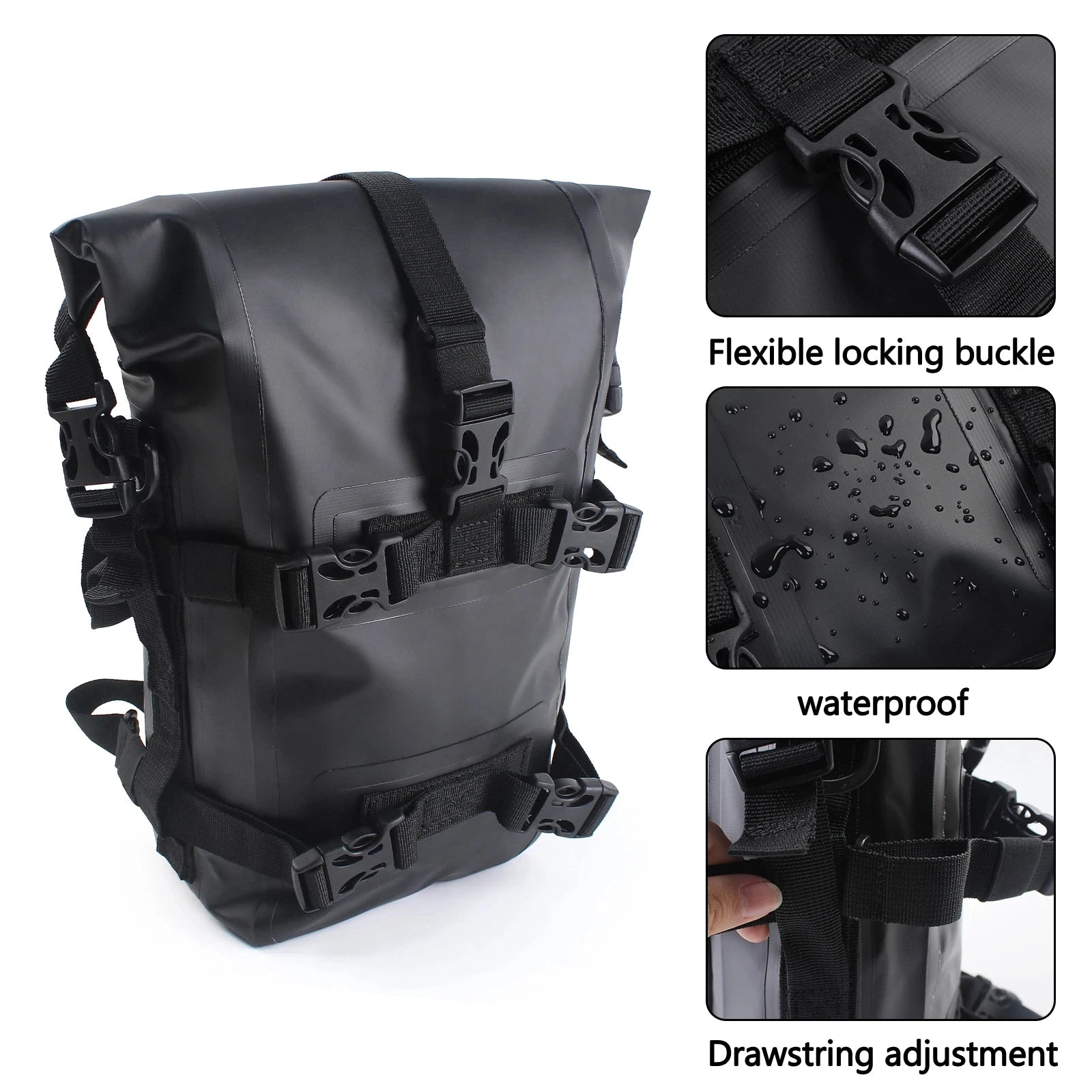 Motorcycle 8L Crash Bar Bumper Bag &ndash; Universal Waterproof Design