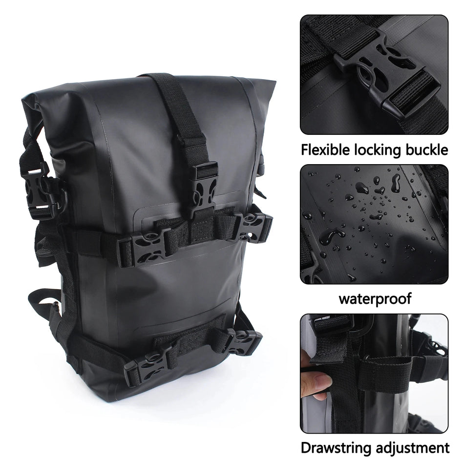Motorcycle 8L Crash Bar Bumper Bag &ndash; Universal Waterproof Design