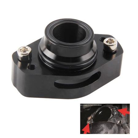 Blow Off Valve Adapter Aluminum for Ford F150 Raptor 3.5L by InterCyprus Trading Ltd