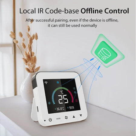 Tuya WiFi Thermostat: Smart IR Controller with LCD, Alexa &amp; Google Home