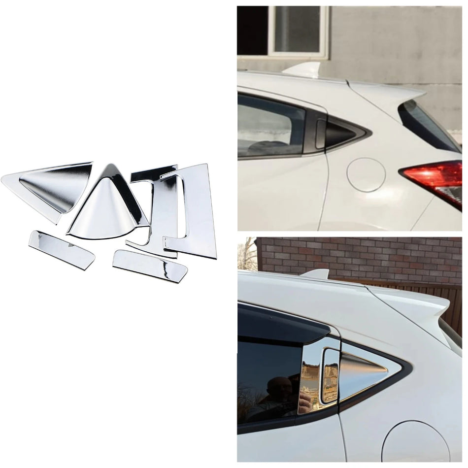 Rivestimento del coperchio della maniglia della porta posteriore con finitura in cromo ABS per Honda HR-V 2016-2020