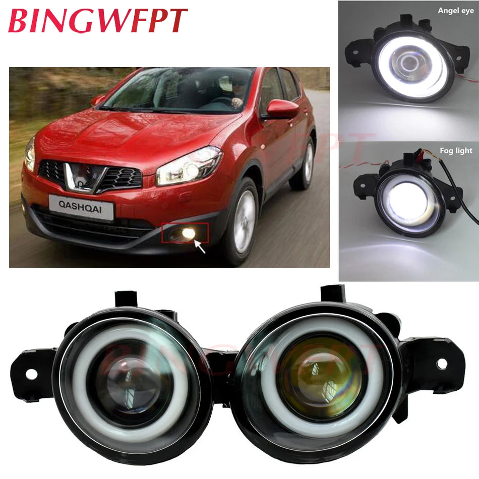 Nebelscheinwerfer-Baugruppe Angel Eye LED für Nissan X-Trail Qashqai+2 2007-2012
