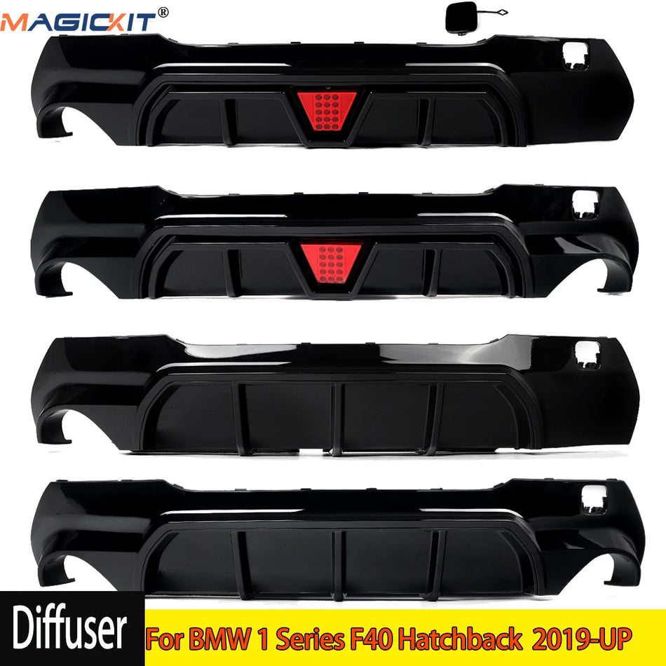 Para alerón trasero M Sport de la serie 1 de BMW F40, acabado negro brillante