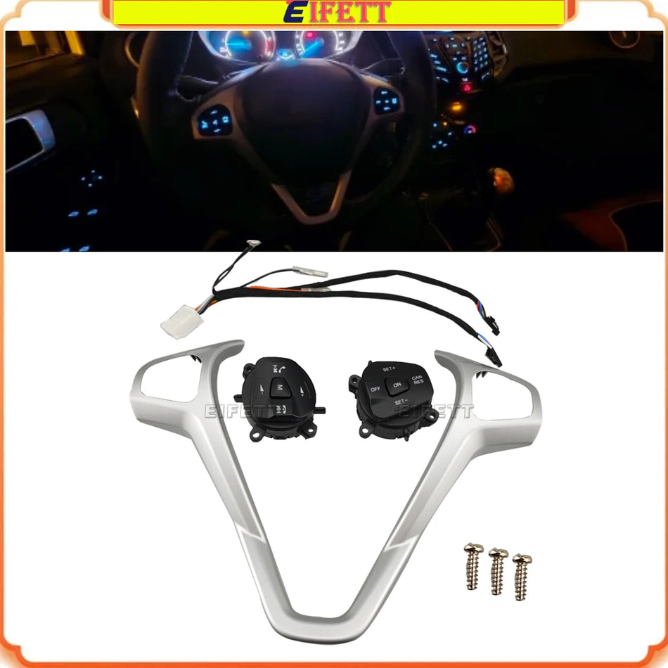 Commutateur de régulateur de vitesse et de volume audio du volant pour Ford Fiesta MK7 MK8 ST Ecosport