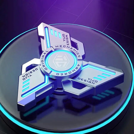 Luminous Antistress EDC Fidget Spinner - Alloy Metal Hand Toy for Kids &amp; Adults