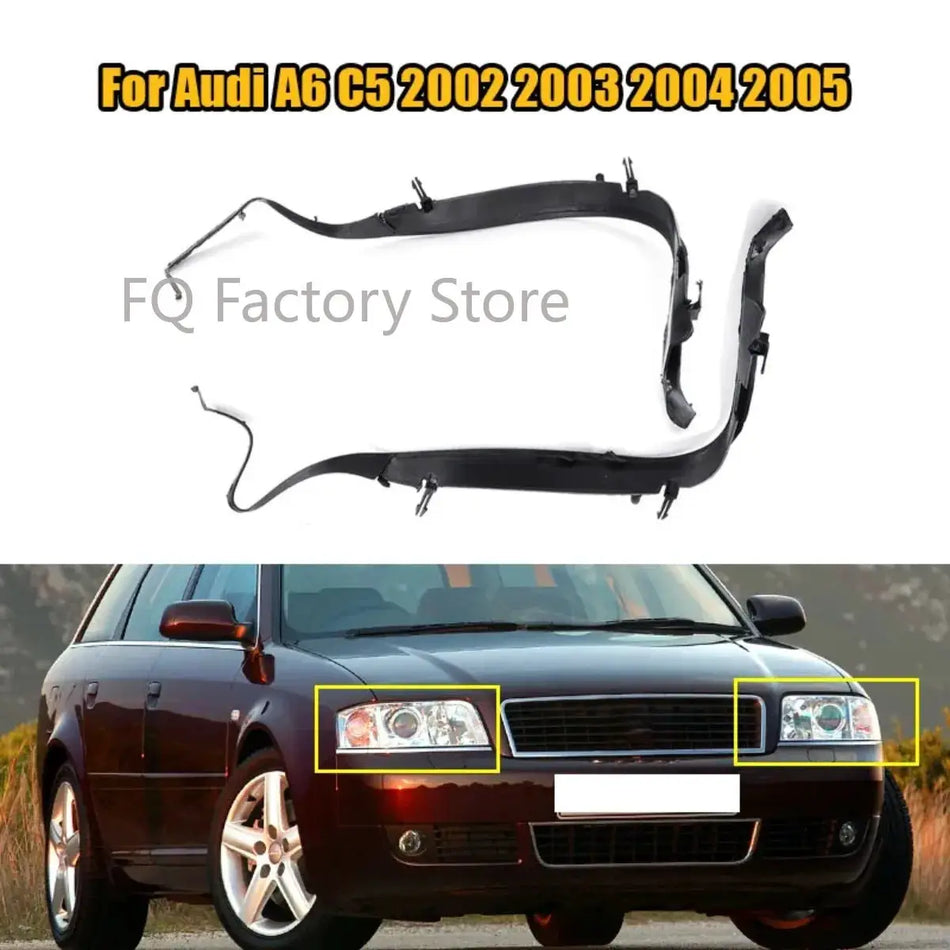 Headlight Seal Trim Ring For Audi A6 C5 2002 To 2005 Facelift by InterCyprus Trading Ltd