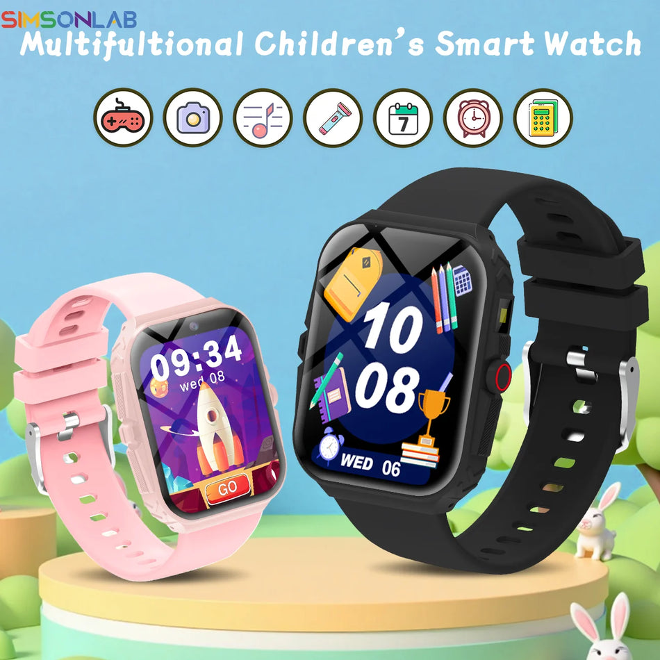 Kids Smartwatch With HD Touch Screen, Camera, 18 Games, Sleep Monitoring