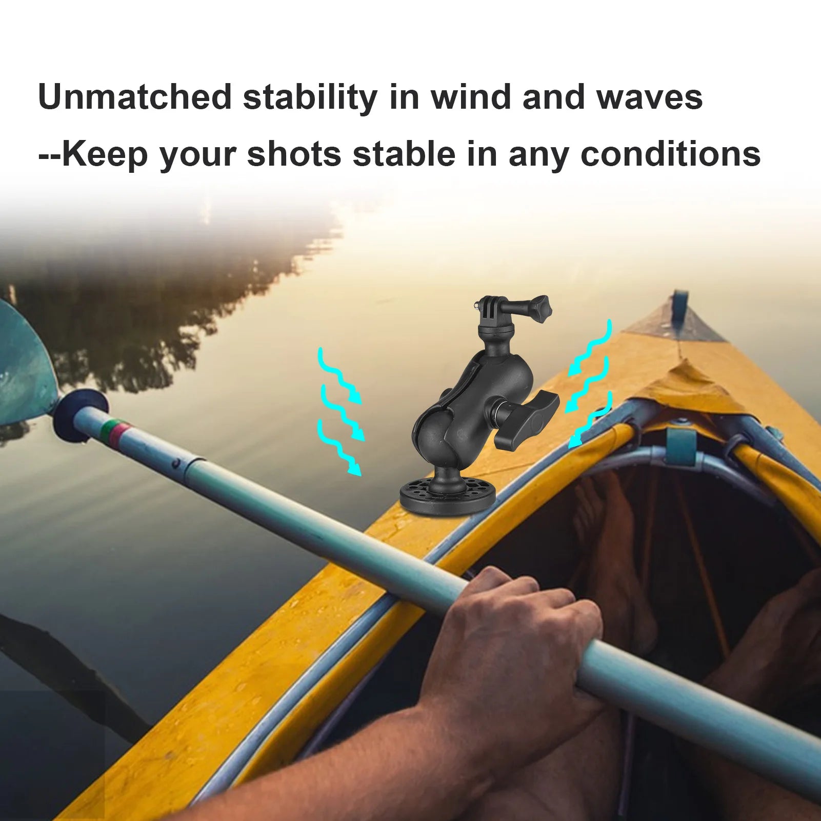 Kayak Action Camera Mount 360 Degree Adjustable - Universal