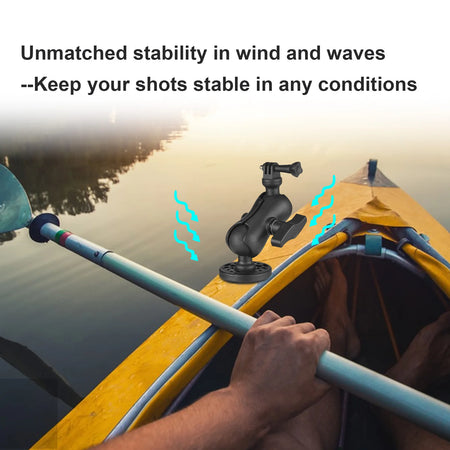 Kayak Action Camera Mount 360 Degree Adjustable - Universal