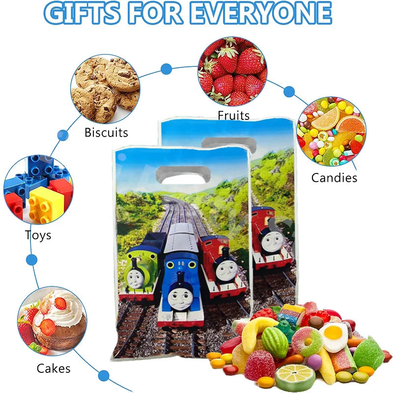 Thomas and Friends Party Favour Gift Bags - 10 Pack