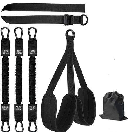 Mojoyce Heavy Duty Pull Up Assistance Resistance Bands Black 225 LBS