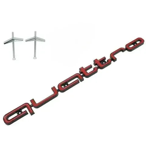 High-Quality 3D ABS Front Grille Emblem for Audi Quattro A3 A4 A5 A6 A6L A7 A8 Q3 Q5 Q7 S3 S4 S5 RS3 RS4 RS6 Badges Balck Red