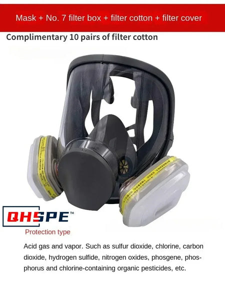 Anti-Fog 6800 Gas Mask &ndash; Full Face Safety For Painting 17 in 1 Set 2