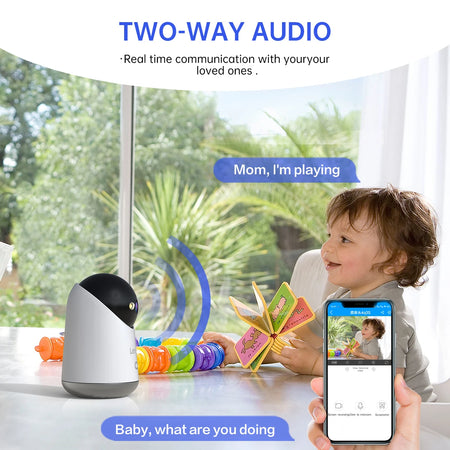 Lenovo 5MP WiFi Camera with Full Color Night Vision and Auto Tracking