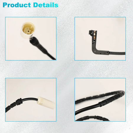 2x Car Front Rear Brake Pad Indicator Sensor For BMW 1 Series E81 E82 E87 E88 & 3 Series E90 E91 E92 E93 34356762252 34356762253 by InterCyprus Trading Ltd