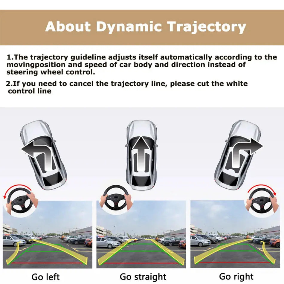 AHD Dynamic Trajectory 1080P Car Rear View Camera For Skoda Rapid Karoq KODIAQ Audi Q2 Q2L Q5L A5 2016 2018 2019 Reversing Back by InterCyprus Trading Ltd