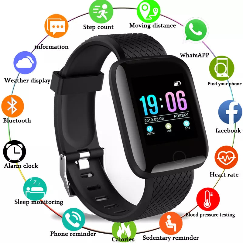 🟠 D13 Smart Watch Men Blood Pressure Waterproof Smartwatch Women Heart Rate Monitor Fitness Tracker Watch Sport For Android IOS