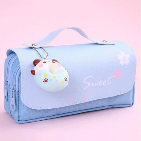 JETTING Cute Cat Double Layer Pencil Case